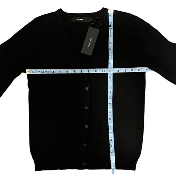 Vero Moda Vmnellie Glory Long Sleeve V-Neck Cardigan in Black - Picture 5 of 8